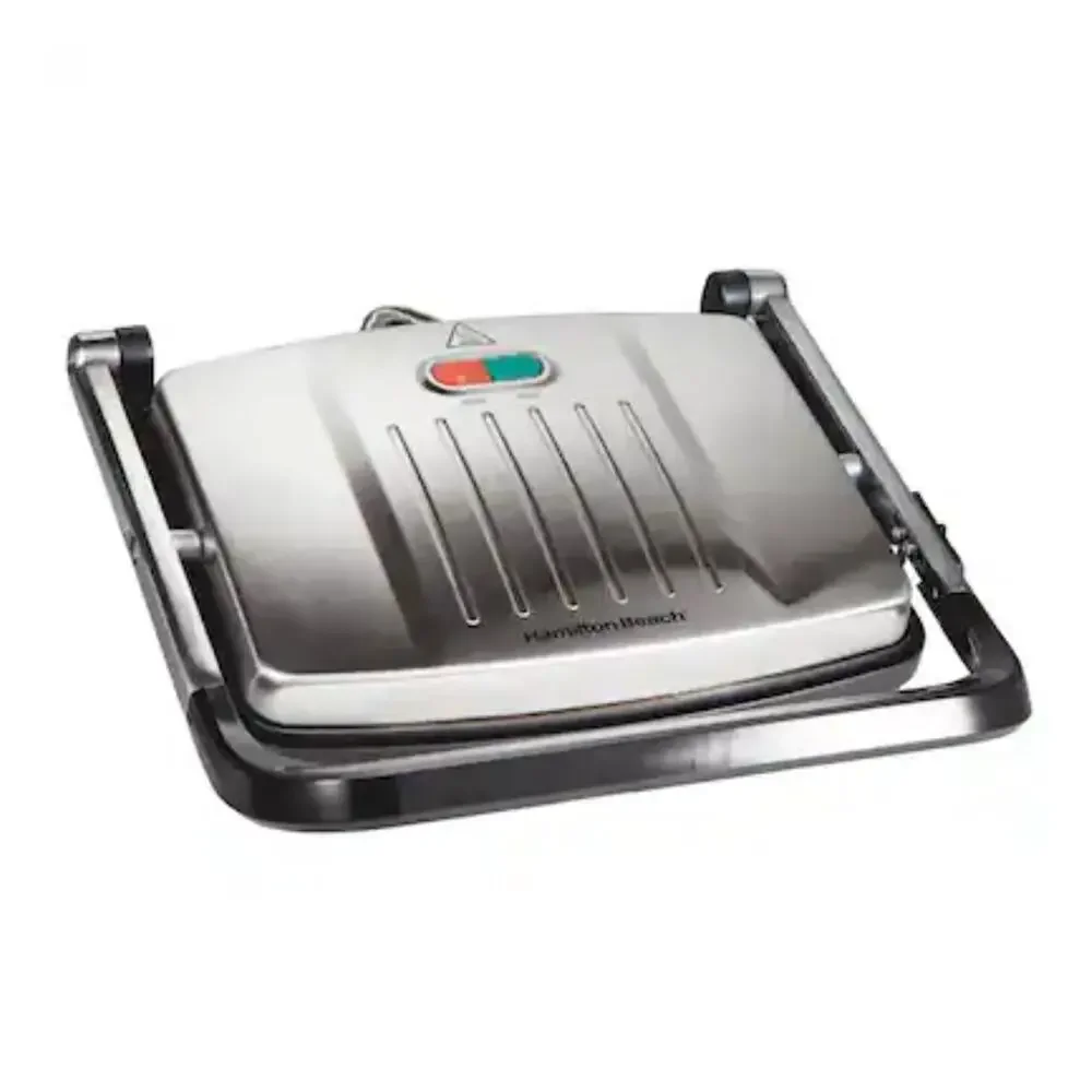 Hamilton Beach Panini Press Indoor Grill Stainless Steel Sandwich Maker New